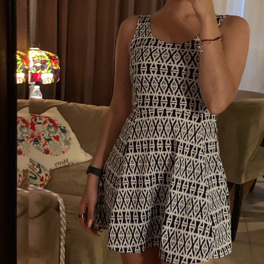 Black and white dress